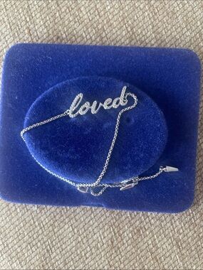 925 Silver ‘Loved’ bracelet